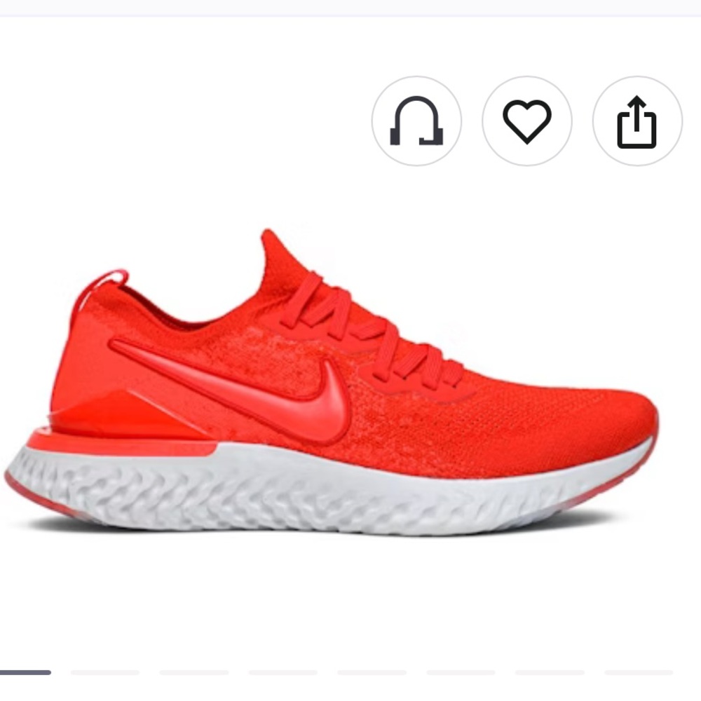50%offw❤️ Nike Epic React Flyknit 2 ‘Chile Red’ 4.5 Y k50